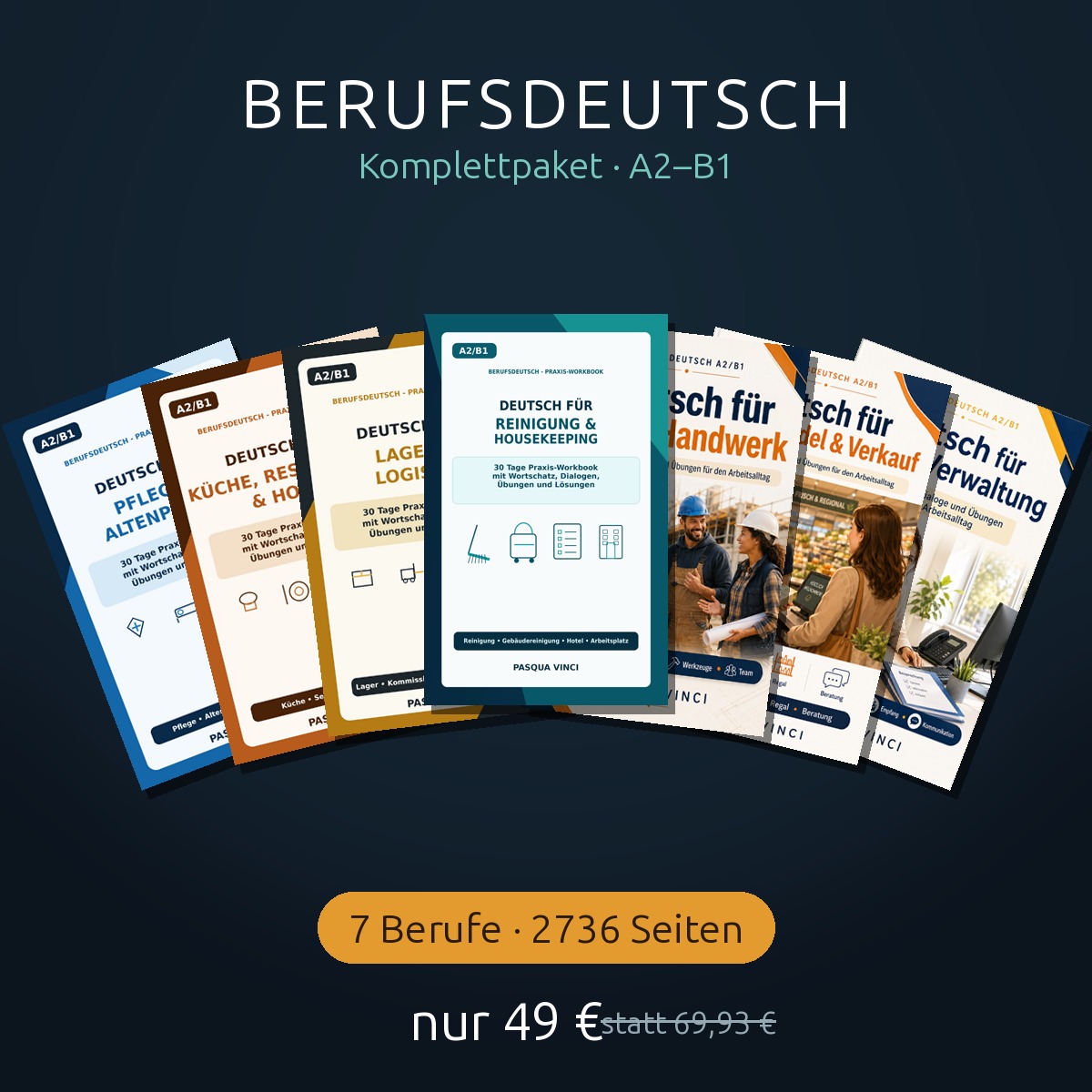 Berufsdeutsch Komplettpaket mit sieben Workbooks