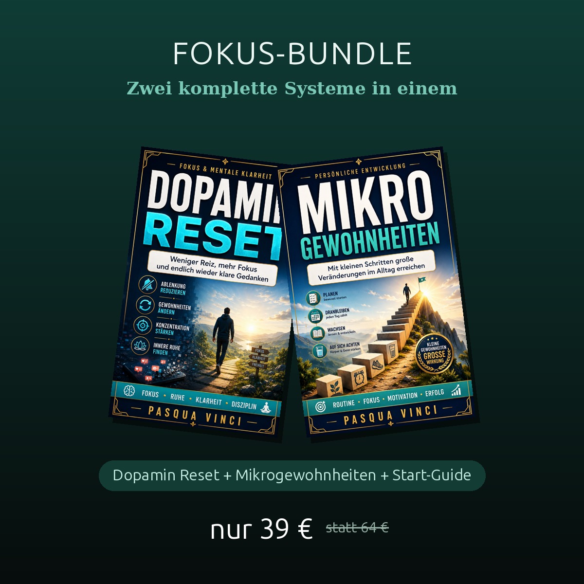 Fokus-Bundle aus Dopamin Reset und Mikrogewohnheiten
